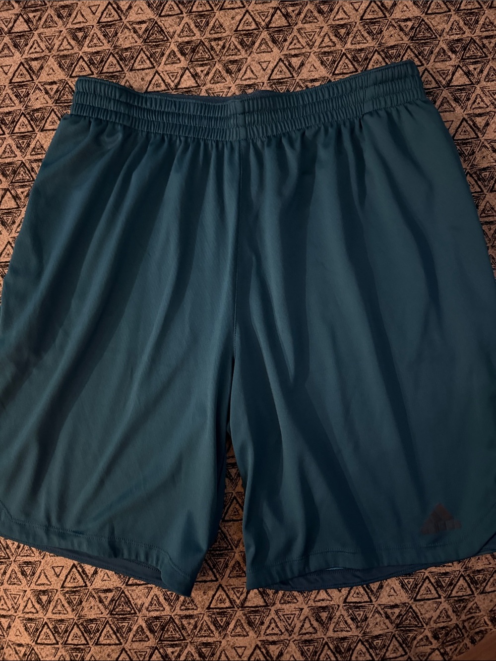 adidas Men’s Deep Teal Athletic Shorts with Pockets